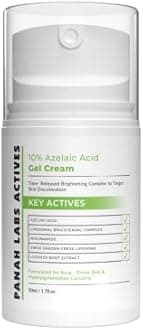 10% Azelaic Acid Cream - Skin Brightening - Targets Pigmentation -Contains Niacinamide, Vitamin C, Arbutin, Licorice Root Extract, Acne Marks, Dark Spots Remover 50 ML