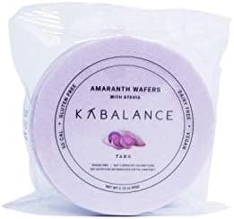 KABALANCE Amaranth Healthy Wafers/Obleas | TARO | 8 Packs of 50 Wafers each (60g) | Best Snack For Your Everyday Life | 50 Calories per package | NO SUGAR ADDED - VEGAN - GLUTEN FREE