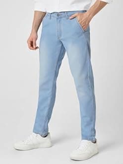 Urbano Fashion Men Mid Rise Slim Fit Washed Jeans Stretchable
