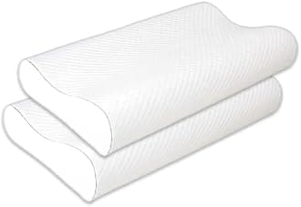 Ultra Comfort Memory Foam Pillow | Orthopedic Cervical Support | Improves Posture & Reduces Neck Stiffness Standard Pillow-(Pack of 2)