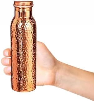 Copper Water Bottle Ayurvedic Water Copper Bottle - Leak-Proof Water Bottle Seal Cap, Joint Free Copper Bottle