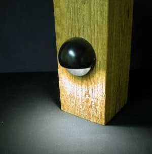 Aurora Deck LightingMini Nebula LED Eyeball Post Light - Black