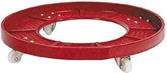 Black Liger Gas Cylinder Stands, LPG Cylinder Trolley Easily Movable Stand with Wheels, Gas Cylinder Stand (Red)