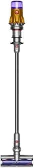 Dyson V12 Detect Slim Cordless Vacuum Stick Cleaner - Yellow/Iron, HEPA Filter, Bagless, Up to 60 Min Runtime, Rotating Brushes, Battery Operated, 2-Year Warranty, with 5AVE Microfiber Cloth