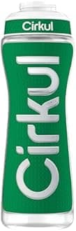 Cirkul 22oz. Green Plastic Grip Squeeze Water Bottle & Sport Lid, BPA-Free, Non-Slip Design for Gym, Biking & Sports