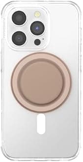 PopSockets PopGrip for MagSafe, Magnetic Phone Grip & Stand, Swappable Top, Secure Grip for iPhone MagSafe Cases, Kickstand for Hands-Free Viewing, Wireless Charging Compatible - Latte Soft Touch