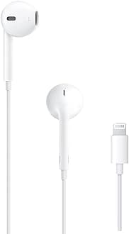 EarPods Headphones with Lightning Connector, Wired Ear Buds for iPhone with Built-in Remote to Control Music, Phone Calls, and Volume