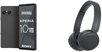 Xperia 10 VII – 6.1" 19.5:9 OLED display with 120 Hz, 5,000 mAh battery, 16 mm ultra-wide-angle lens, 3.5 mm audio jack, Android 15, IP65/68, Charcoal Black, + WHCH520