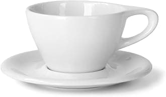 notNeutral Lino Porcelain Cup & Saucer Small Latte 8 oz (8 oz, 6)