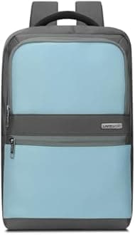 Lavie Sport 45cm Armour 24 Litres Laptop Backpack with Trolley Sleeve For Men & Women | Premium Vegan Leather Office Travel Backpack | Upto 14" Notebook/Macbook Compatible