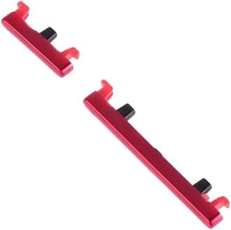 External Side Button Power On Off Lock + Volume Up Down Part Compatible for Redmi Note 7 Pro::Red