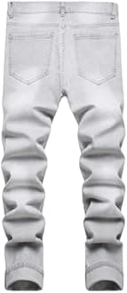 JUNBAOSS mens Print Jeans for Men Jeans