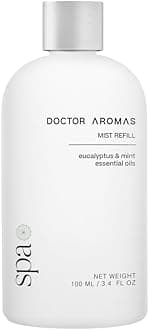 Doctor Aromas Oil Diffuser Essential Oil Blend Refill – Premium Aromatherapy & Home Fragrance, Scent of Eucalyptus & Mint Leaves, 3.4 fl oz (100 ml) (Spa)