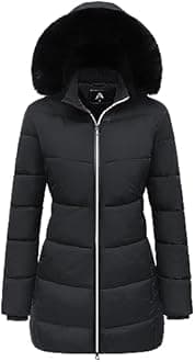 MOERDENG Women's Winter Windproof Warm Down Coats Waterproof Thicken Hooded fashions Puffer Jacket