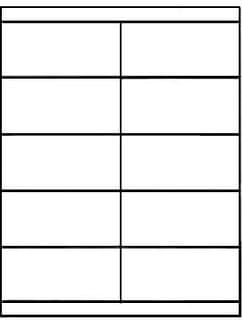 Copier Labels; White, 2" x 4-1/4", 1000 Labels (7-20407)