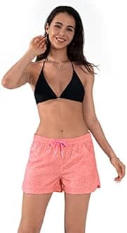 Actleis Womens Swim Shorts UPF50+ Board Shorts Quick Dry Beach Shorts Drawstring Sports Summer Bottom