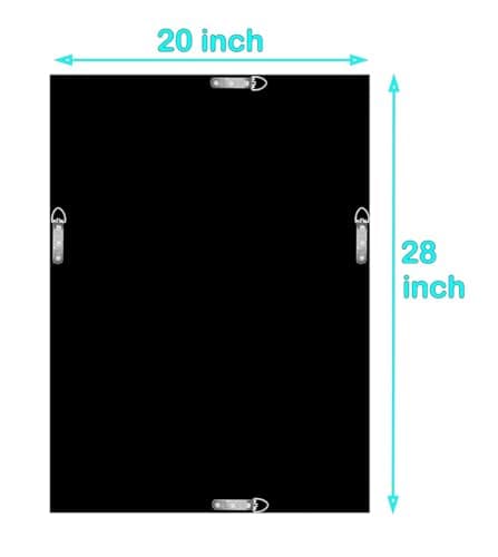 Rectangle Diamond Mirrors