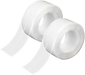 Traditional Caulking Replacement - Caulk Tape Waterproof Self Adhesive for Toilet, Bathroom, Bathtub & Floor Wall Edge Protection