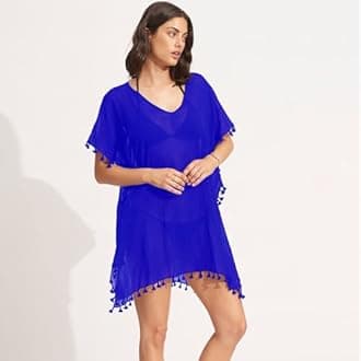 Swimsuit Cover Ups for Women,Beach Dress Bikini Cover Ups for Women Chiffon Swimwear Bikini Swimsuit Beach Cover Ups