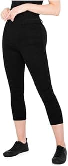 CityComfort Womens Cropped Jegging Jeans, 3/4 Length High Waist Denim Leggings