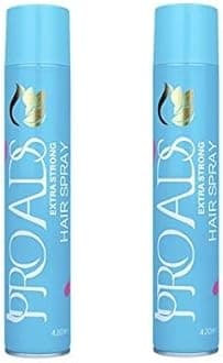 PRO ADS Extra Strong Professional Hair Spray Long lasting Hairstyles with Non-Sticky Finish (420 ml) pack of 2