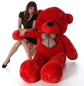 HUG 'n' FEEL SOFT TOYS 6 Feet Red Giant Teddy Bear Soft, Plush, And Cuddly Stuffed Animal For Kids, Birthdays, Anniversaries, Valentine'S Day, And Special Occasions Large Huggable