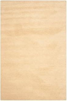 ZARA CARPETS; 'can change the floor ZARACARPETS Solid Plain Hand Made Rugs Runner Size 2 Feet by 6 Feet (2x6 feet) Gold