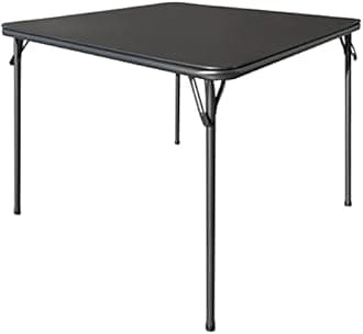 KAIHAOWIN Folding Dining Table, Square, For 4 People, Mahjong Table, Stable, Durable, Waterproof, Stain Resistant, Space Saving, No Assembly Required, For Indoor Camping Outdoor Games (31.5 x 31.5