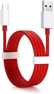 One plus Original 80W USB Type C Data Sync Fast Charging Charger Cable Compatible with One Plus 12 5G,11,11r,10r,10t,10,10 pro,9 Pro,8,8T,7t,7t Pro, Nord,2,2t,Ce 2 Lite,Ce 3 lite,Nord Ce3,Open, Red
