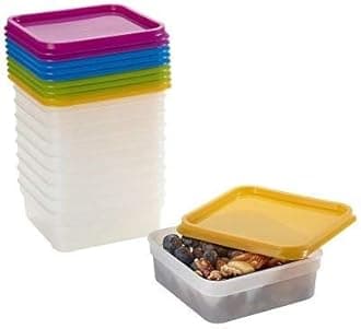 Stack-a-Boxes Plastic Food Containers & Lids (400ml) x 10