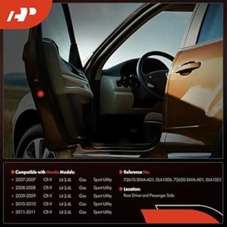 A-Premium Door Latch Lock Actuator Compatible with Honda CRV CR-V 2007 2008 2009 2010 2011, Sport Utility, Rear Door Lock Latch Actuator, Replace# DLA1001, 72650SWAA01, DLA1006, 72610SWAA01, 2-PC Set