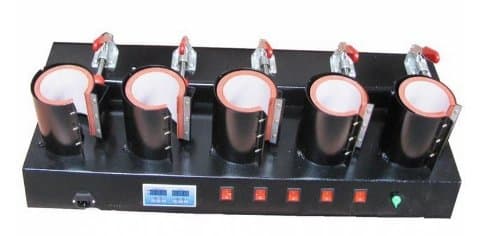 Gowe High-Efficiency 5 in 1 Mug Printer Machine,Mug/Cup Printing Machine,Manual Mug Press Machine,Heat Press/Sublimation Mug Machine