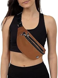 Fanny Pack for Men Women, Waterproof Sports Waist Bag Pack, Belt Bag for Travel Hiking Running