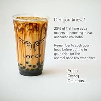 Locca Premium Bubble Tea Tapioca Pearls Boba Pearls Tapioca Pearls 14 oz for Bubble Tea Pearls Boba Balls - (1 Bag only)