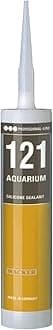 121 Professional Aquarium, Fish Tank Silicone Sealant | Small to Large Tanks | Bonding, Gap Filling & Repair | Safe for Fish (310ml - Clear)