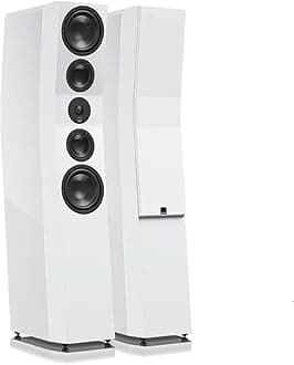 SVS Ultra Evolution Titan 3 Way Tower Speakers with Quad 6.5 Inch Woofers - Pair (Piano Gloss White)