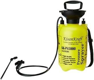 Kisan Kraft KK-PS5000 5-Litre Plastic Manual Sprayer (Color May Vary) & KK-PS8000 8-Litre Plastic Manual Sprayer (Color May Vary) Combo