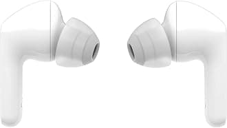 LG TONE Free FN6 True Wireless Bluetooth Earbuds with UVNano Wireless Charging Case, Wireless Headphones MERIDIAN Sound, Dual Microphones for Work/Home Office, IPX4 Water-Resistant, White
