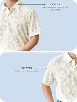 LERIYA Fashion Cotton T-Shirt for Men – Soft Breathable Fabric | Regular Fit Half Sleeve Collar Tee for Summer Casual Wear (Available in Plus Size and Combo Pack of 2)