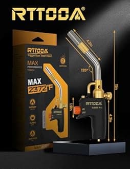 High Intensity Propane Torch Head, GJ-8000Pro Trigger Start Mapp/Map Gas Torc...