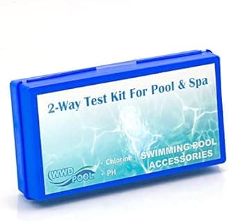 WWD POOL Swimming Pool Spa Water Chemical Test Kit for Chlorine and pH Test - 11029-1 Kit - Plastic, Litmus Paper, Enzymatic Reagents