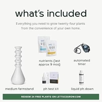 Farmstand Starter Kit + 24 Seedling Credit | Medium Hydroponic Growing System Kit | Self-Watering Outdoor Vertical Garden Planter Tower | 4ft 10in | Made in USA