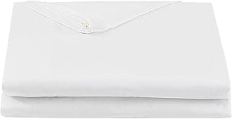 100% Cotton Zippered Futon Cover, Japanese Futon Mattress Cover, Shikibuton, Made in Japan (Twin, Pure White)