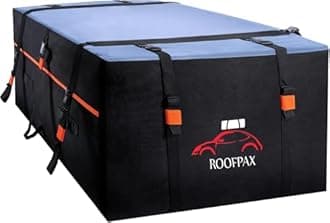 RoofPax Car Roof Bag & Rooftop Cargo Carrier. 19 Cubic Feet. 100% Waterproof Excellent Military Quality Car Top Carrier. Heavy Duty RoofBag. Fits All Vehicle With/Without Rack. 4+2 Door Hooks Included