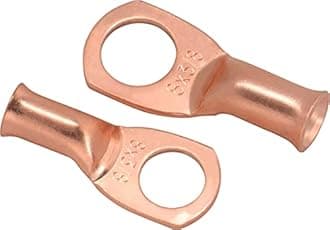 10pcs 8 Awg - 3/8" (M10) Sanuke Wire Lugs Ring Terminal Connectors Ends Heavy Duty for Battery Cable Lug Wire Electrical Eyelets with 3:1 Dual Wall Adhesive Heat Shrink