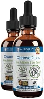 Cleanse Drops - Advanced Kidney & Gallbladder Cleanse Support Supplement - Liquid Delivery for Better Absorption - Chanca Piedra Used in Amazonian Rainforest