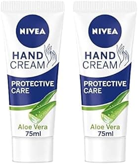 NIVEA Soothing Care Aloe Vera Hand Cream (75ml), 24H Moisturising Hand Cream for Dry Cracked Hands, Non-Greasy, Fast-Absorbing Formula Soothes Skin (Pack of 2)
