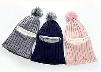 Baby Winter Hat Scarf Set, Unisex Infant Toddler Kids Hat Scarf