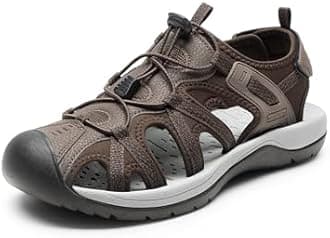 DREAM PAIRS Men's Sandals Hiking Water Sport Athletic Beach Outdoor Comfortable Casual Closed Toe Summer Sandal Shoes