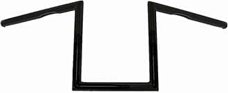 10" Rise 1" Fat Z-Bar Handlebar Fit For Harley-Davidson Honda Yamaha Suzuki Kawasaki Triumph Most Chopper Cruisers Bobber Bike Cafe Racer